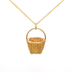 Tiny Fruit Basket Necklace