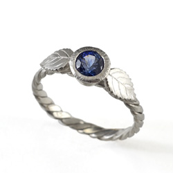 Sapphire Hydrangea Ring