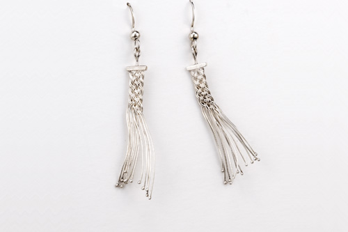 Dancer earrings in silver by Tamberlaine