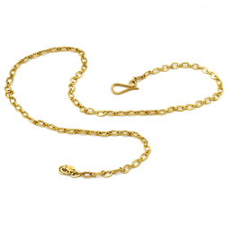 Gold Handmade Chain Necklace - 18k gold