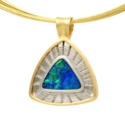 Opal Necklace - 18k & 22k yellow gold