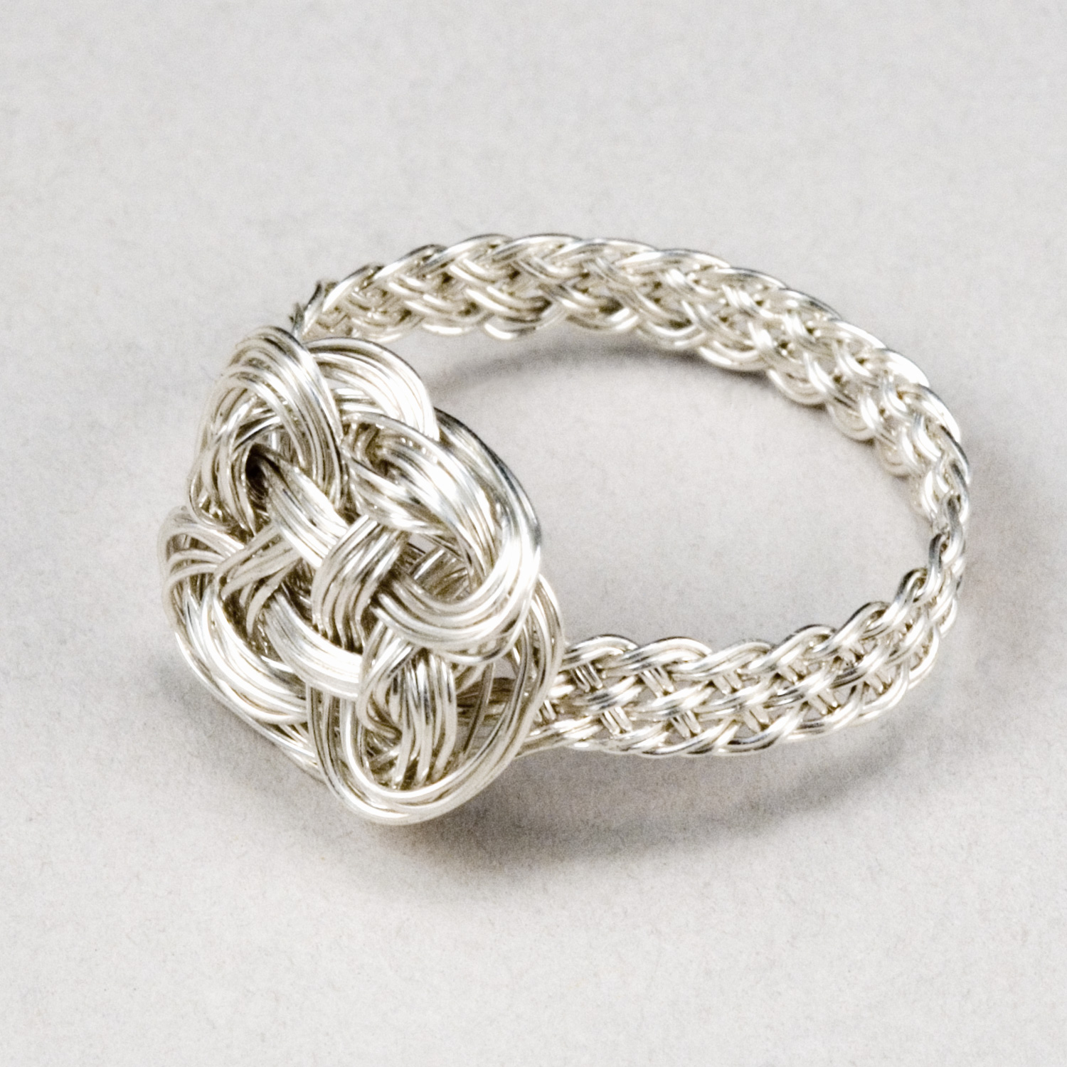 Turks Head Knot Ring in sterling silver by Tamberlaine